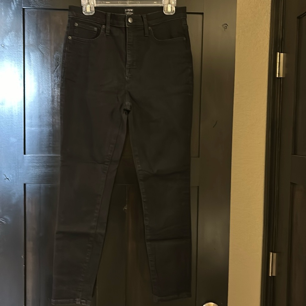 J.Crew 10” High-Rise Skinny Black Denim Jeans Size 29 Stretch Women